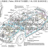 2008款上海大众斯柯达晶锐全车电路图